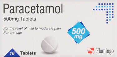 Flamingo Paracetamol Tablets 500mg - 5 Packs | 80 Tablets